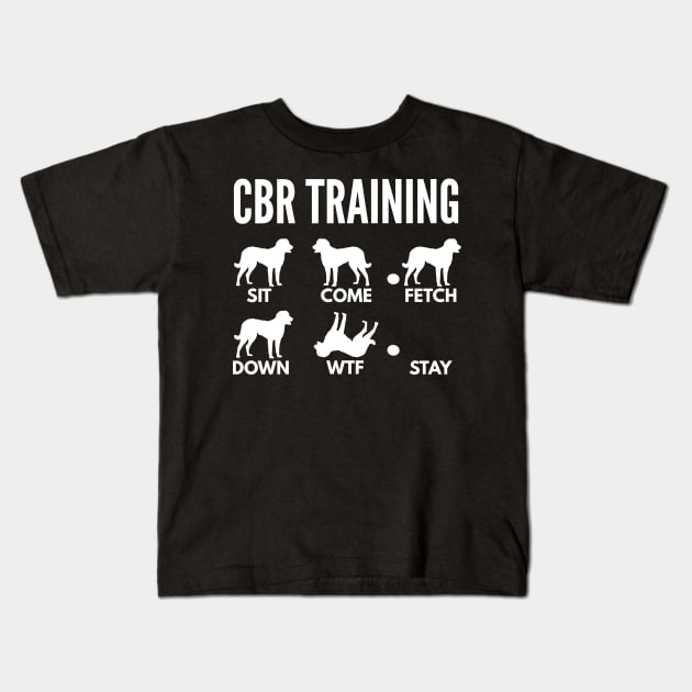 CBR Training Chesapeake Bay Retriever Tricks Kids T-Shirt by DoggyStyles